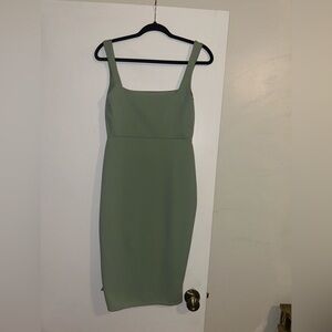 Nastygal Seagram Green Bodycon Dress. Size 8